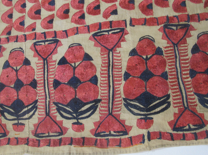 Unusual Sindh Silk Embroidered Shawl